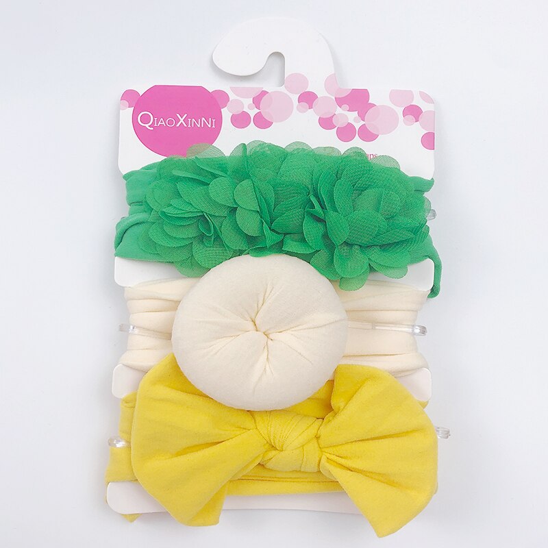 Elastic Baby Headband Set (3 Pcs)